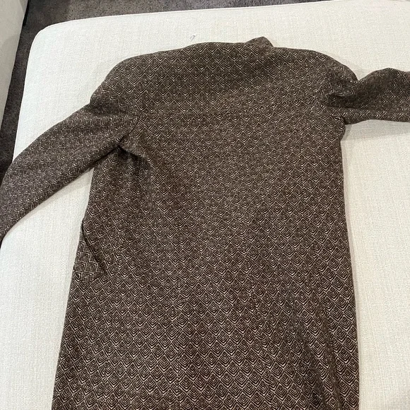 Trina Turk Brown Herringbone Print - Picture 3 of 4